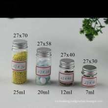 Min Size Customized Logo High Borosilicate Glass Mechical Bottle, Capsule Bottle, Drift Bottle